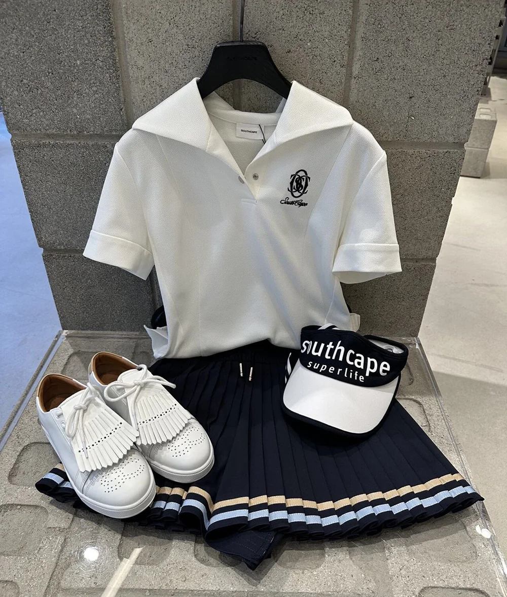 

Ladies Golf Clothes Polo-shirts 2023 Summer Mesh Style Short Sleeves Breathable Quick Dry Sportswear Golf Tops