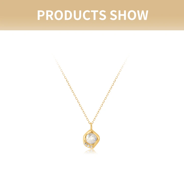 Ювелирные изделия Mercery модное ожерелье из твердого золота 14 к 18-каратного с