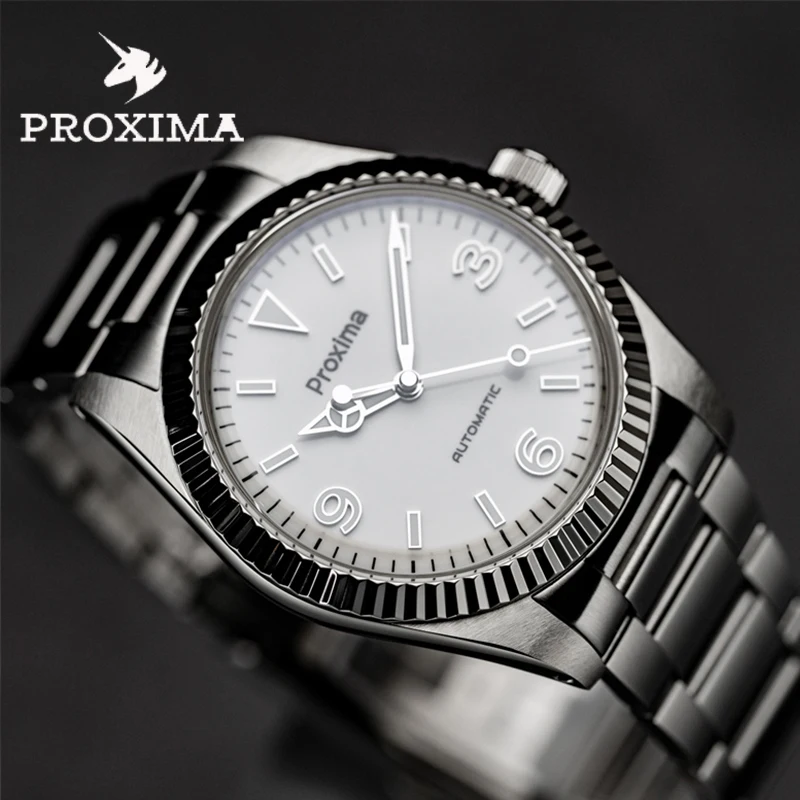 

Часы мужские наручные автоматические, из нержавеющей стали, с сапфировым стеклом, 100 м