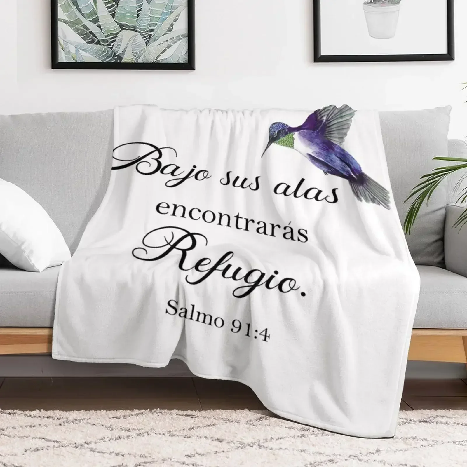 Плюшевое одеяло Bajo sus alas encontraras refugio