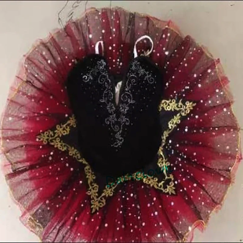 Детская Балетная пачка для косплея красная Черная