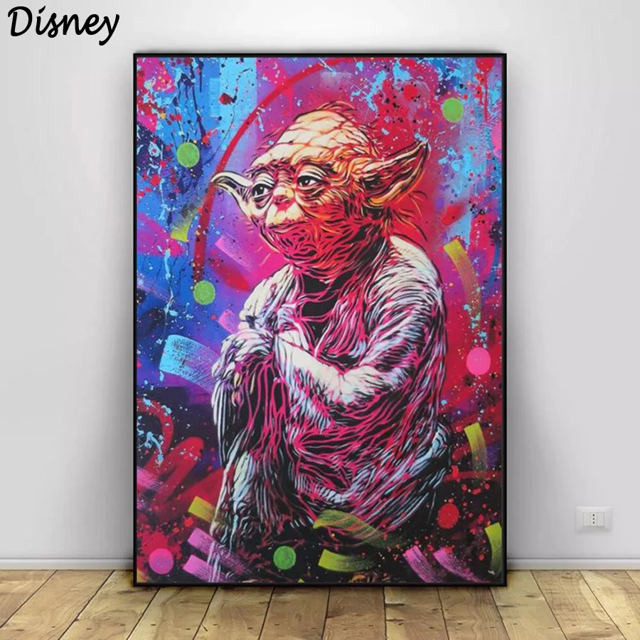 

Алмазная живопись Disney, вышивка крестиком из Звездных войн, джедай Йода, мастер, полная выкладка, мозаика из страз, картина Стразы