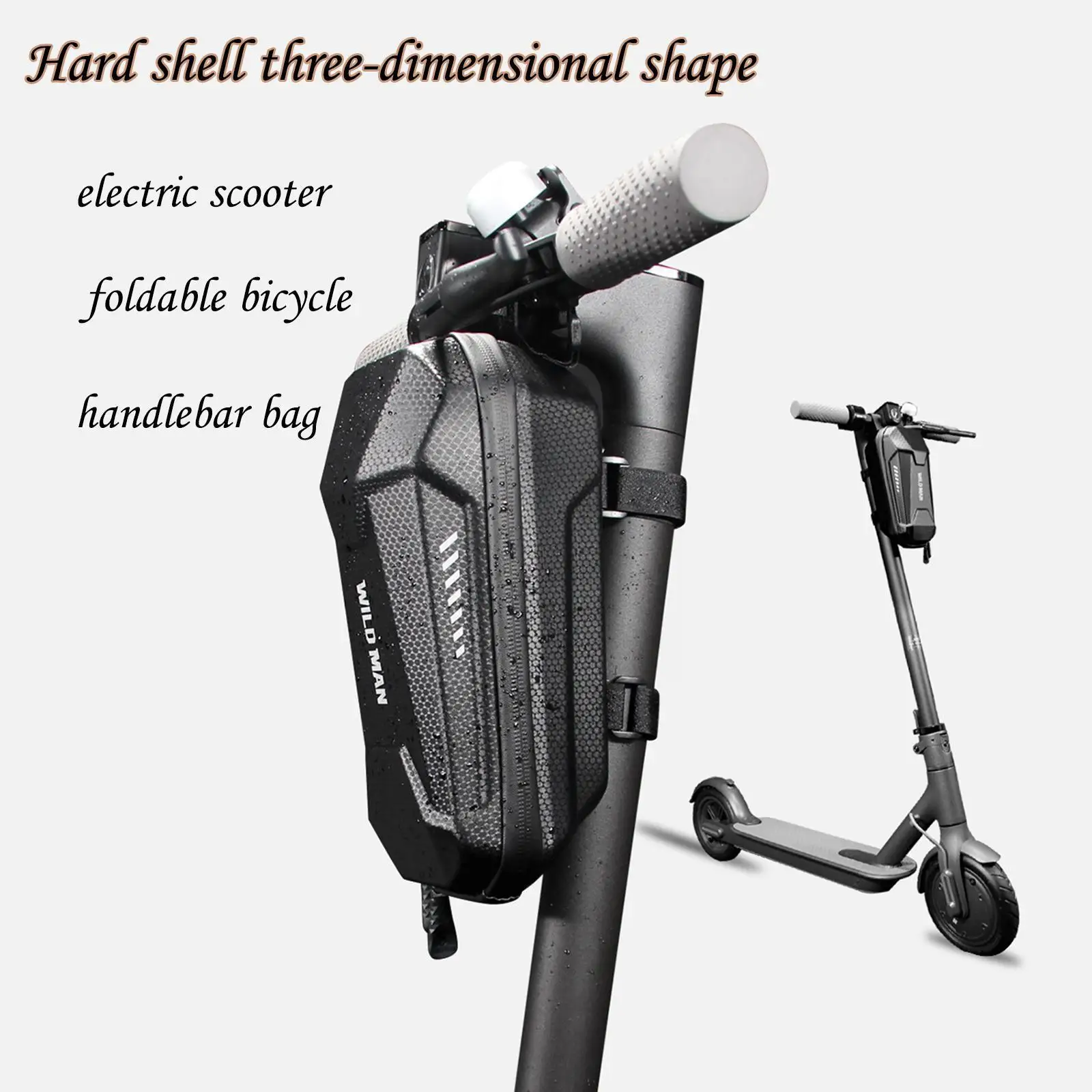 

Hard Shell Bicycle Bag MTB Road Bike Bag Carbon Pattern Top High Bag Waterproof Bag Tube Capacity Cycling Saddle G5X7