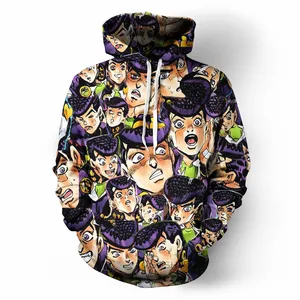 Толстовка SOSHIRL JOJO Wonderful Adventure для колледжа, хипстерская толстовка с капюшоном для манги, зимние топы унисекс, крутые Смешные Пуловеры, уличная одежда в стиле хип-хоп