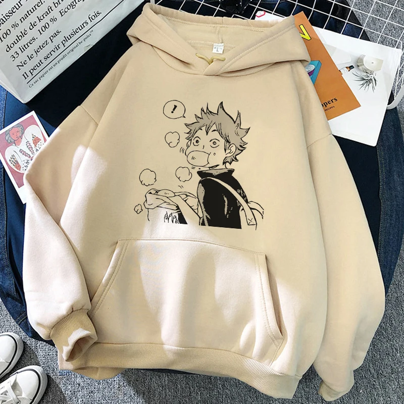 

Толстовки с рисунком Аниме Haikyuu, женские смешные картинки Karasuno, зимние теплые модные мужские толстовки унисекс