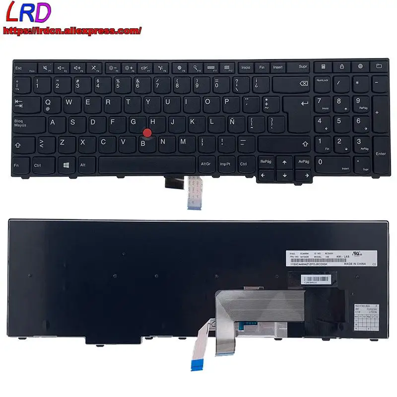 Клавиатура с испанской раскладкой для ноутбука T440 T450 T460 T440S T450S E431 E440 X240 X250 X260 T540P