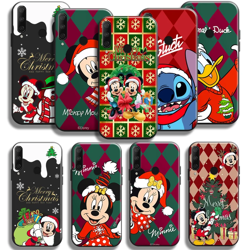 

Disney Mickey Merry Christmas For Huawei Honor 10X 9X 8X Pro Lite Phone Case Carcasa TPU Coque Funda Black Liquid Silicon