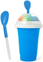 350ml quick frozen smoothies durable slush ice cream maker squeeze slush quick cooling cup milkshake bottle smoothie cup