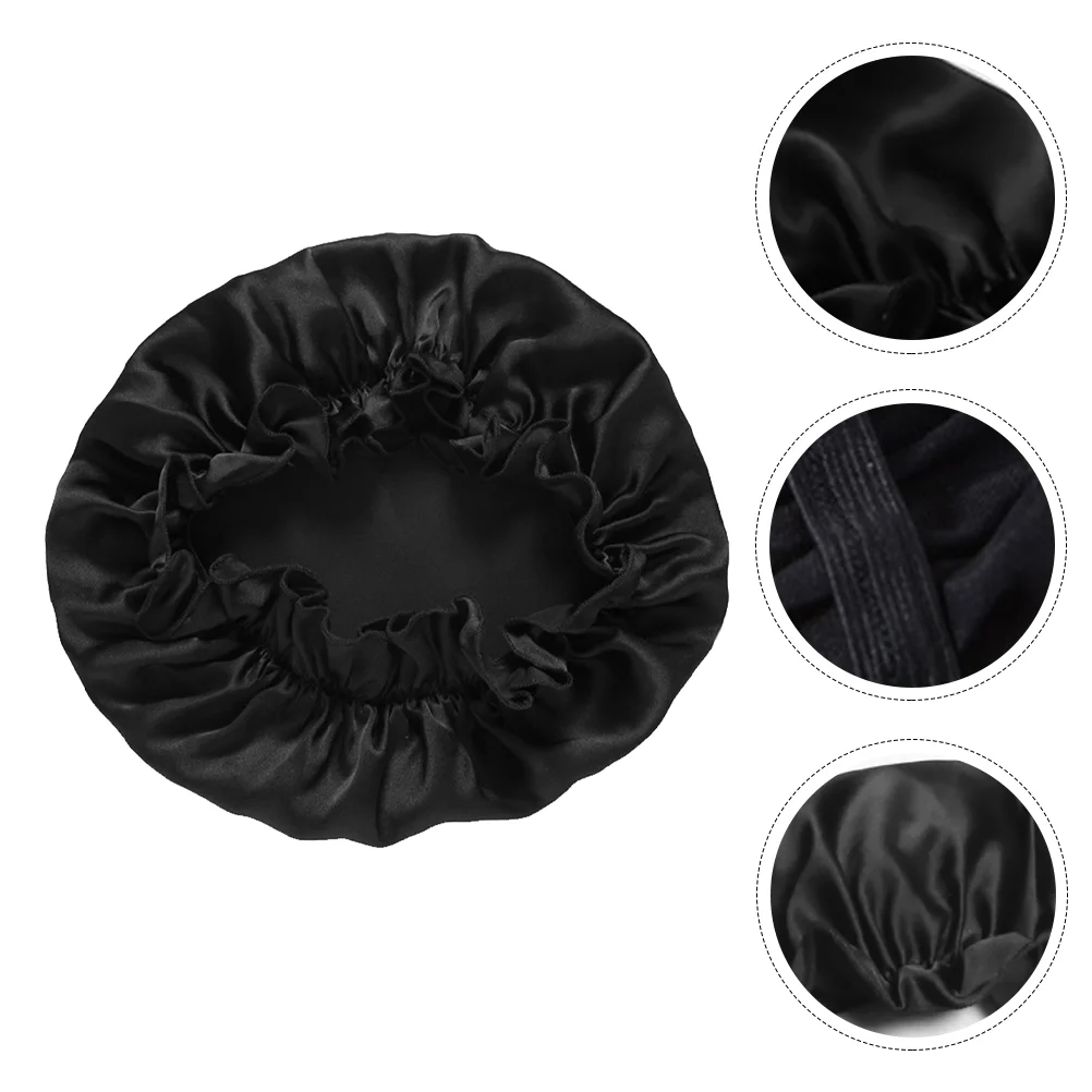

Cap Bonnet Night Sleeping Shower Silk Hat Women Satin Hair Bath Headwrap Shampoo Loss Chemo Care Supplies Salon Wrap Strap