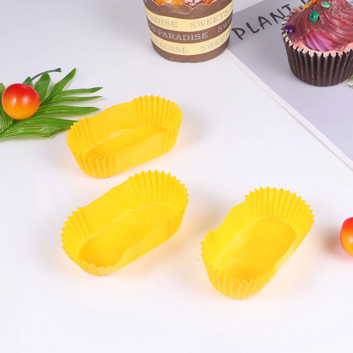 

Paper Liners Cupcake Cups Baking Bread Cup Muffin Cake Loaf Mold Mini Boat Wrappers Oval Pan Tray Linergreaseproof Round