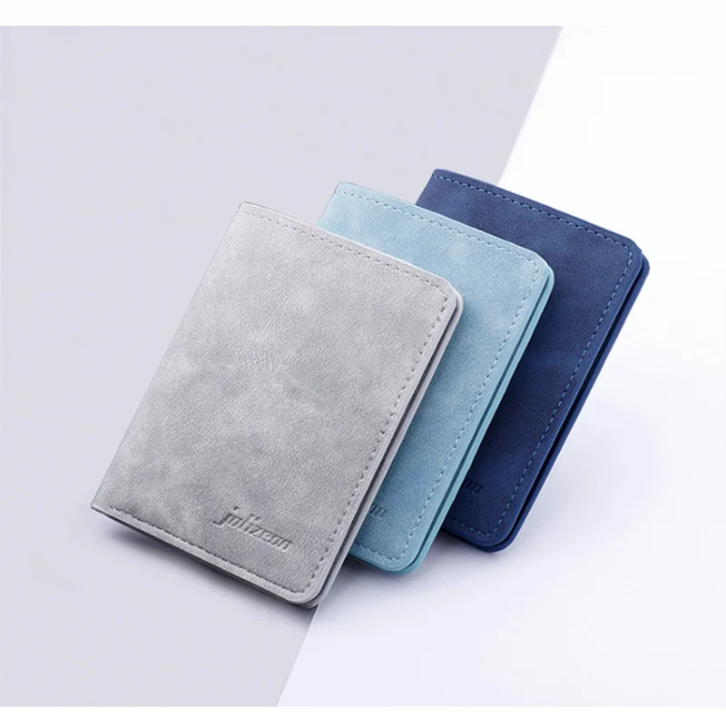 

Men/Women Wallet ID/credit Card Holder Wallet for Men Multi-Card BagHolder Two Fold Small Wallet Black/gray Coin Purse