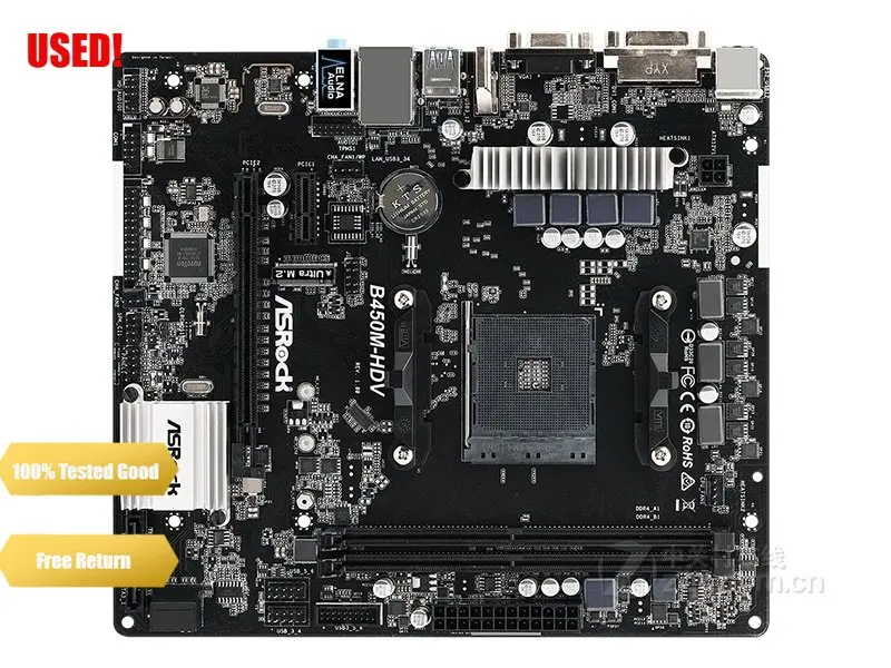 

Материнская плата Asrock B450M-HDV 32G DDR4 AMD B450 Socket AM4 VGA HDMI DVI USB2.0 3,0