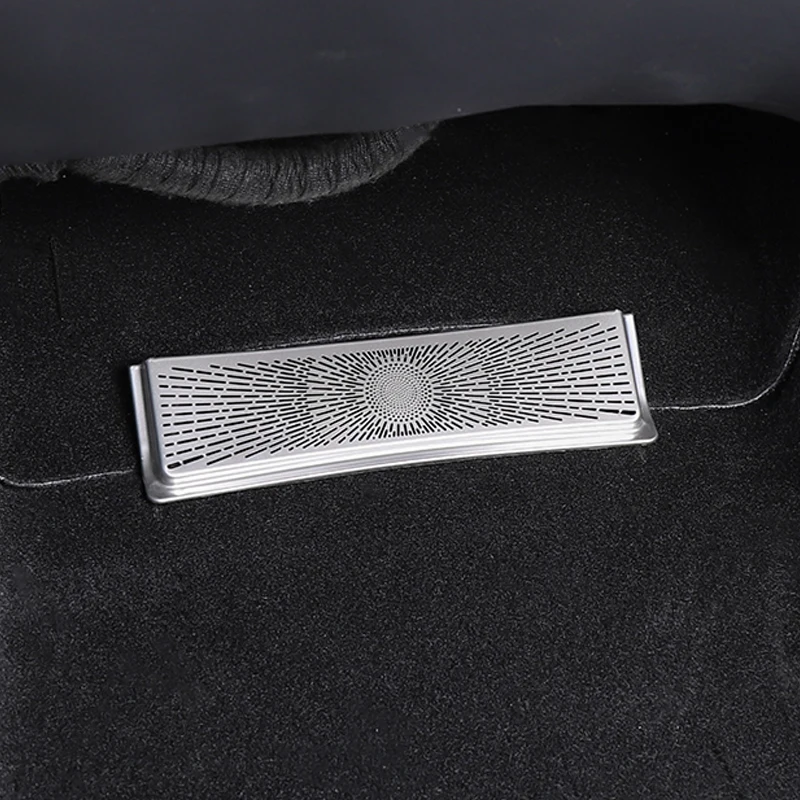 

For Tesla Model Y modely 2021 2022 Stainless Steel Seat Under Seat AC Heat Floor Air Conditioner Duct Vent Outlet Grille Cover