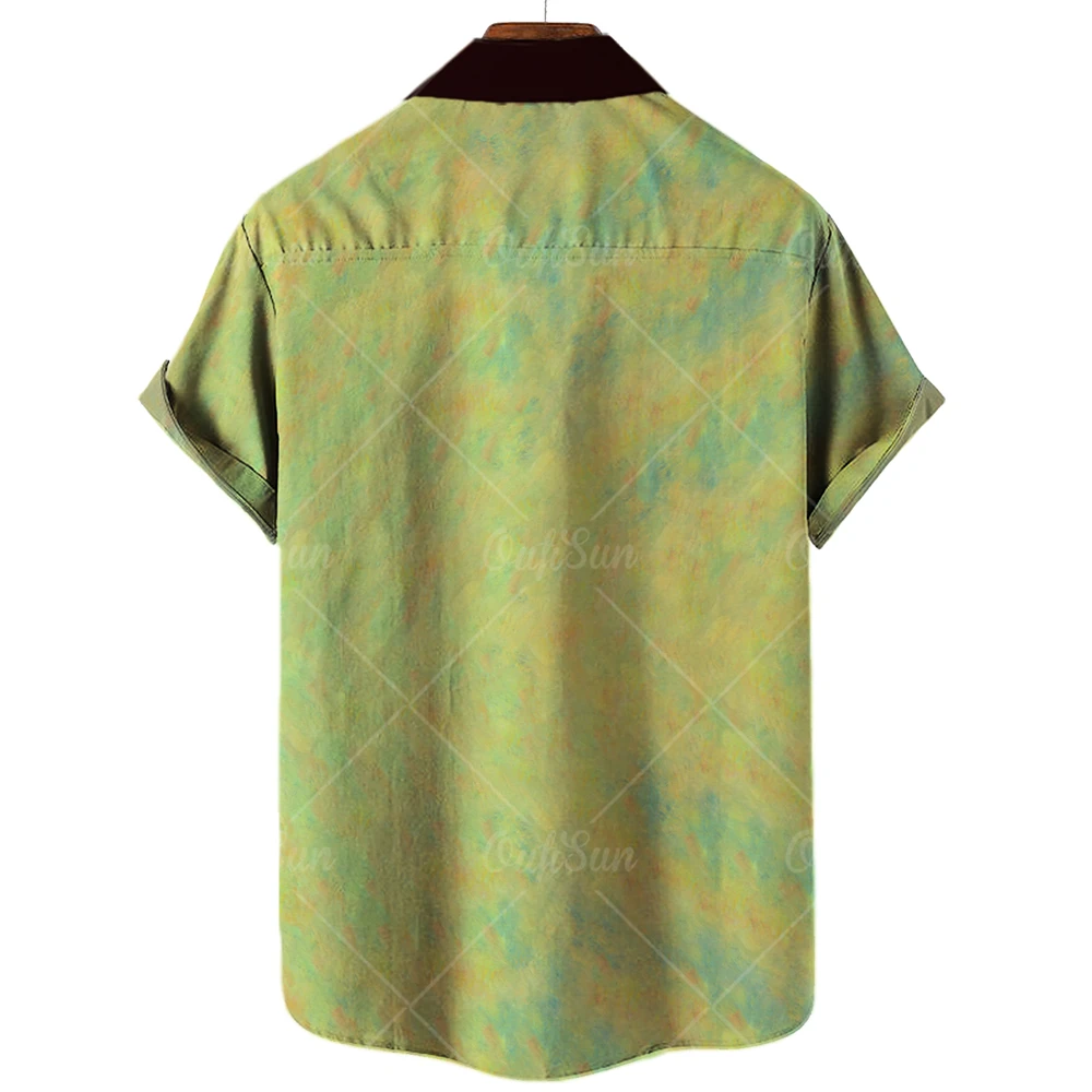 2022 Men's Shirts Loose Breathable 3d Cat Print Trendy Cool Fashion Hawaiian Shirts Men Beach Party Tops Short Sleeves Summer