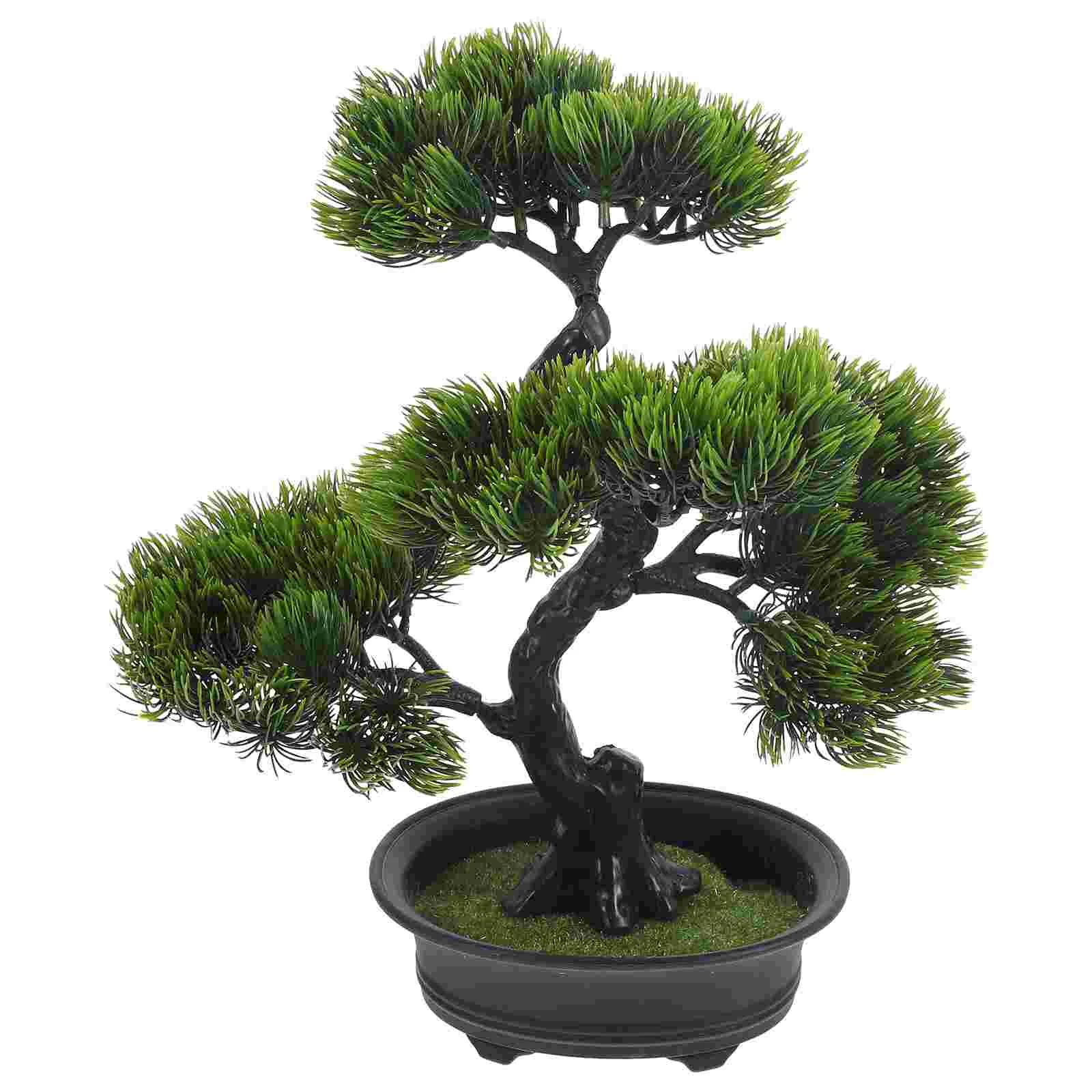 

Artificial Tree Adornments Bonsai Fake Plastic Ornament Small Plants Home Decor Indoor