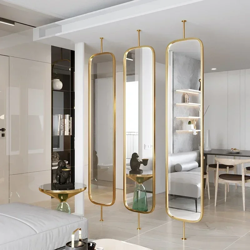 Зеркало настенное длинное необычное зеркальная поверхность для гостиной ванной