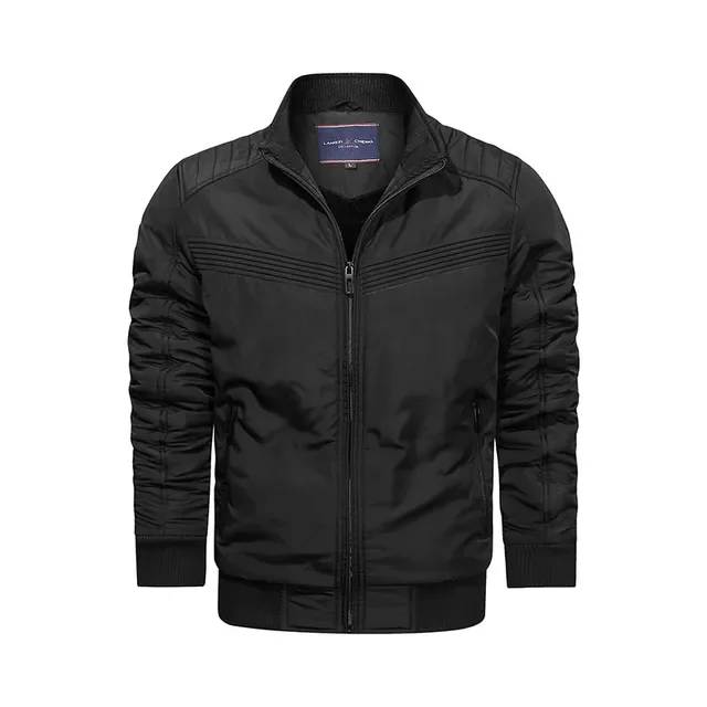 Collar Coats Outerwear Thicken Warm Cargo Military Pilot Male Windproof Parkas Mens Bomber Jackets Fashion Stand