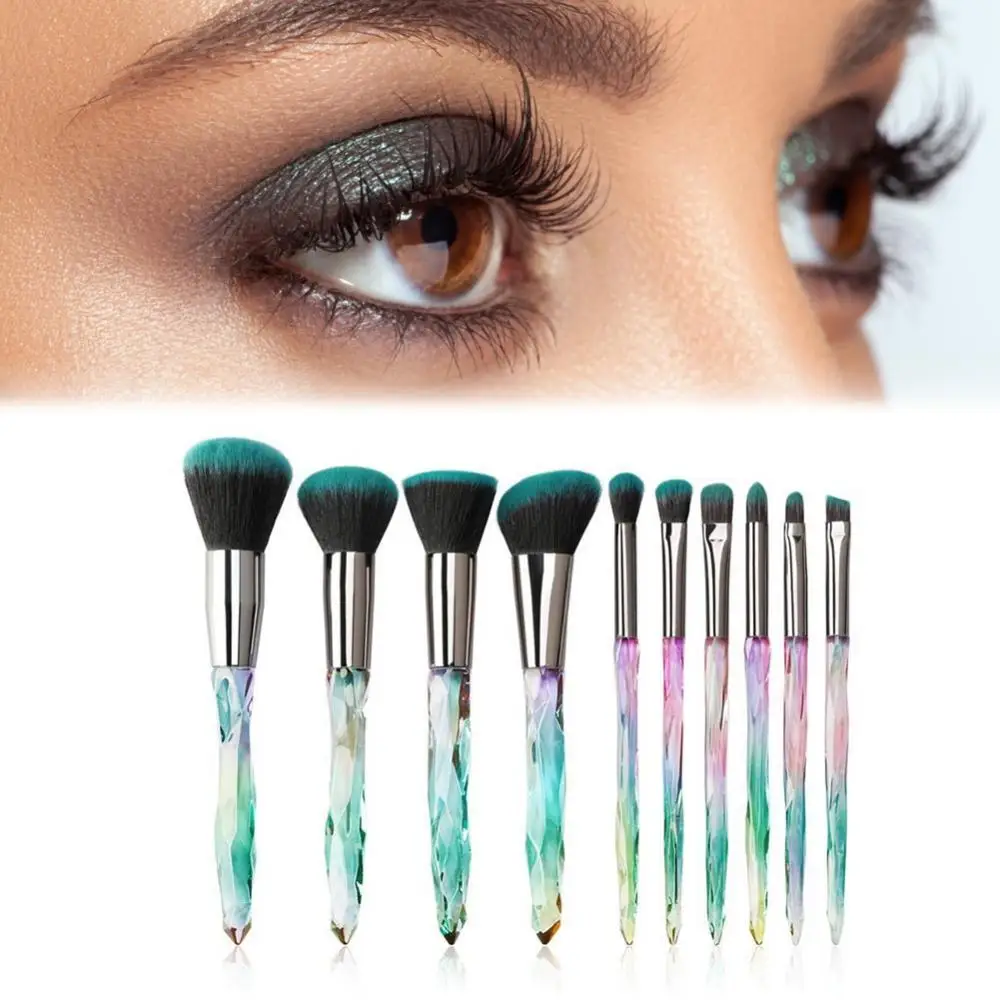 

10Pcs Cosmetics Foundation Blending Blush Face Powder Lip Brush Cosmetic Tool