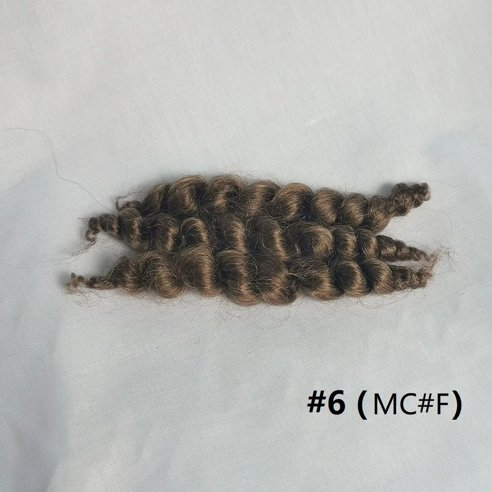 100% чистый мохеровый Реборн кукольные волосы высококачественный кудрявый 15 г |