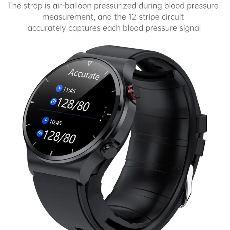 S2 Smart Watch Custom Dial Body Temperature Air Pump Bag Type True Blood Pressure Heart Rate Smartwatch For Men Women