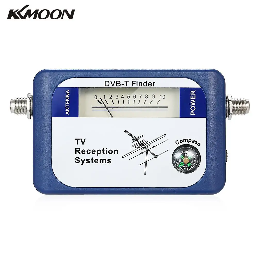 KKMOON เสาอากาศทีวีดิจิตอล DVB-T Finder Aerial Terrestrial เมตรสัญญาณตัวชี้ทีวีดาวเทียม