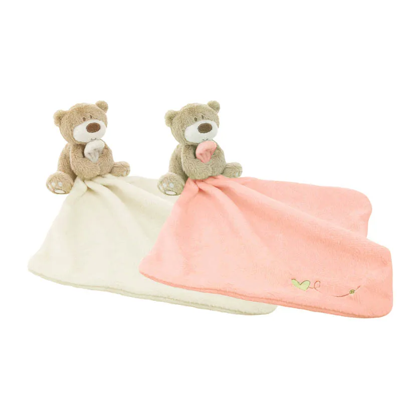 

1PCS Infant Reassure Towel Bear Blankie Development Baby Toy Newborn Gift Appease Towel Educational Plush Toy