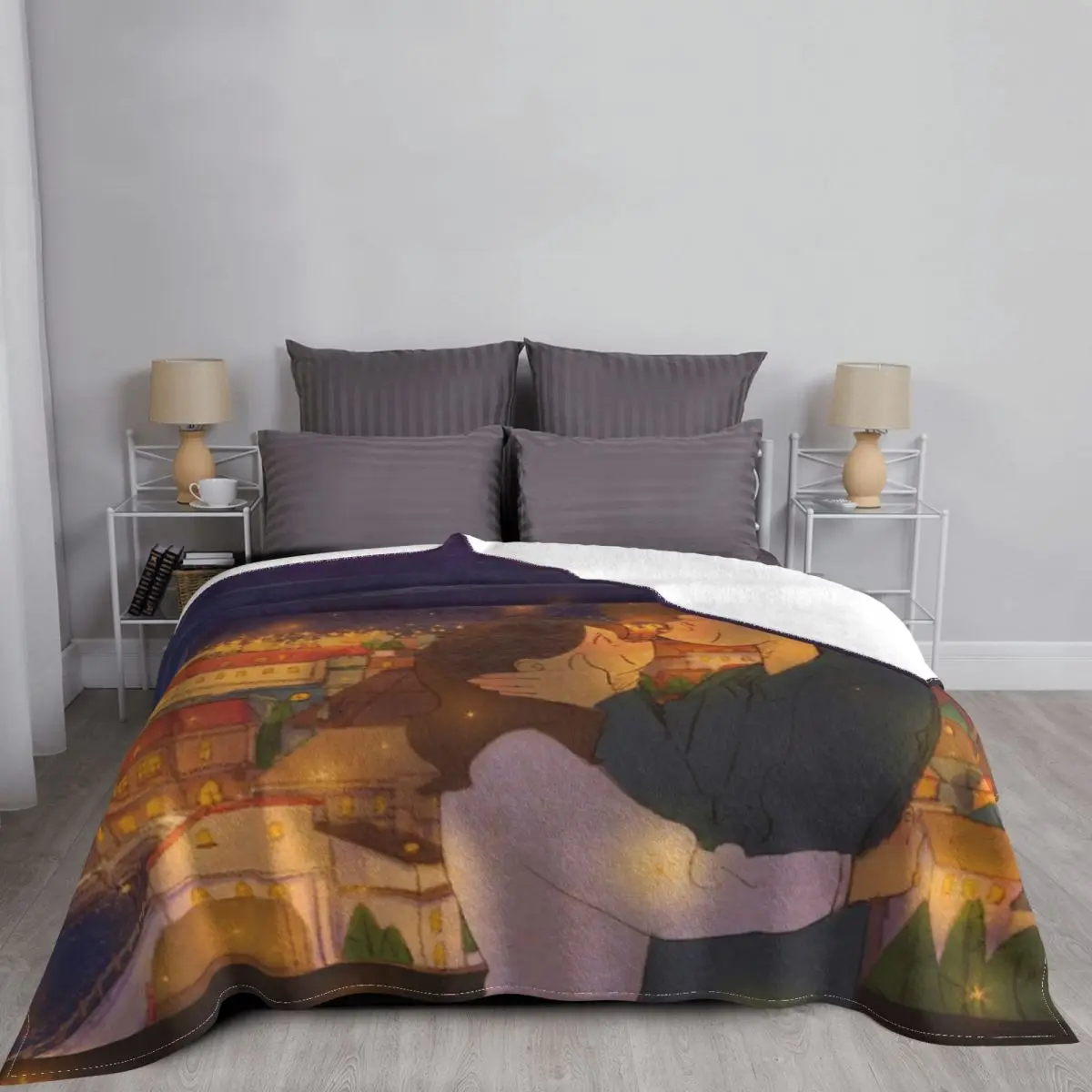 Одеяло Little Instant 541 покрывало на кровать аниме одеяло Uni для кровати пушистые