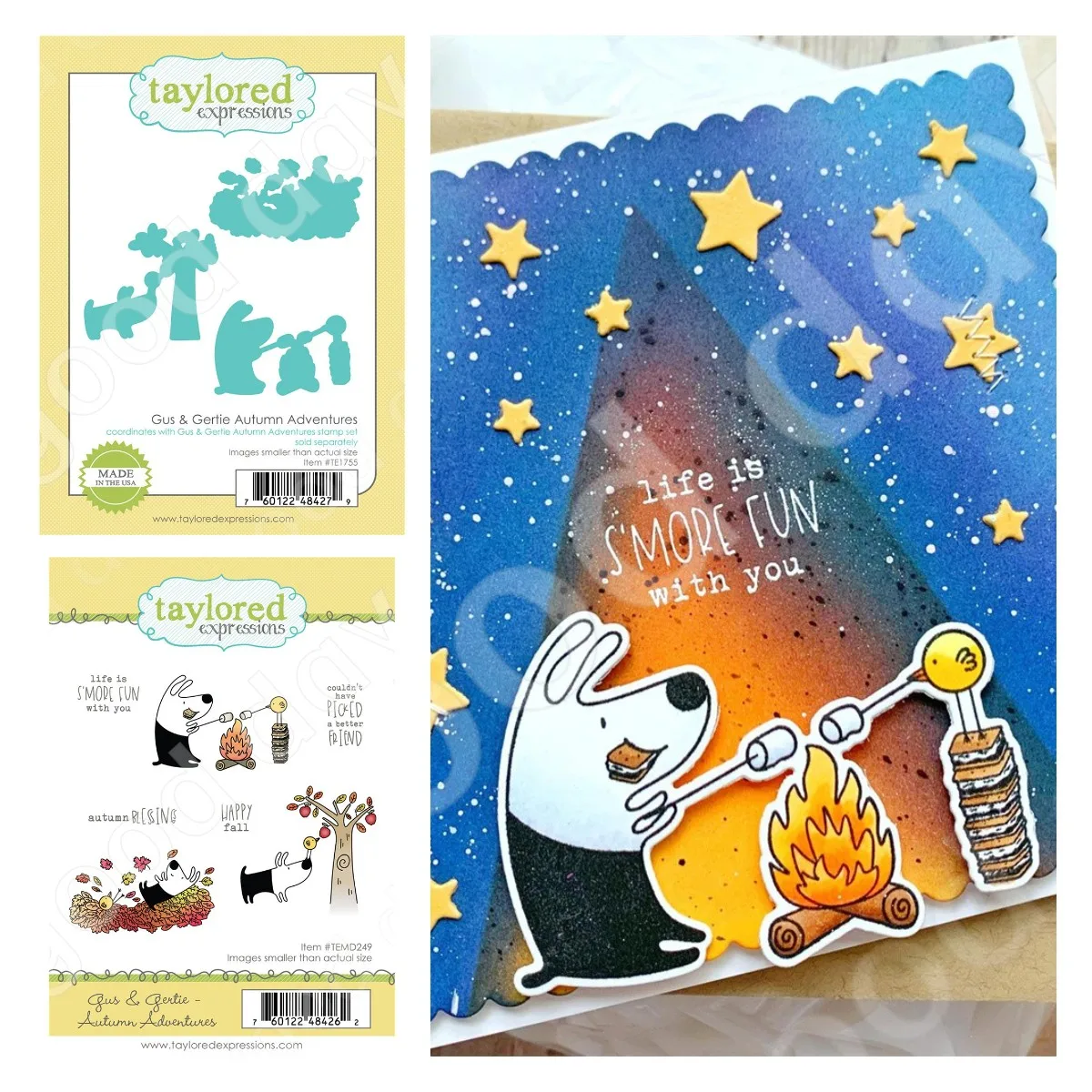 

New 2022 Autumn Adventures Cutting Dies and Stamps Scrapbook Diary Decoration Embossing Template Diy Greeting Card Handmade