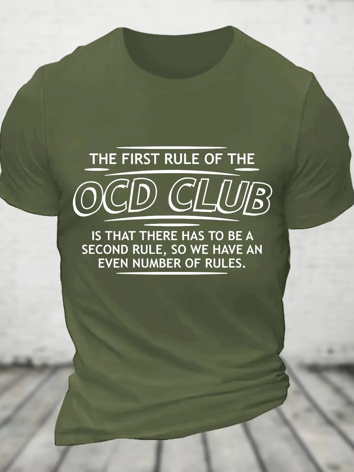 First Rule Of The Ocd Club Is There Has To Be A Second Cotton T-Shirt
