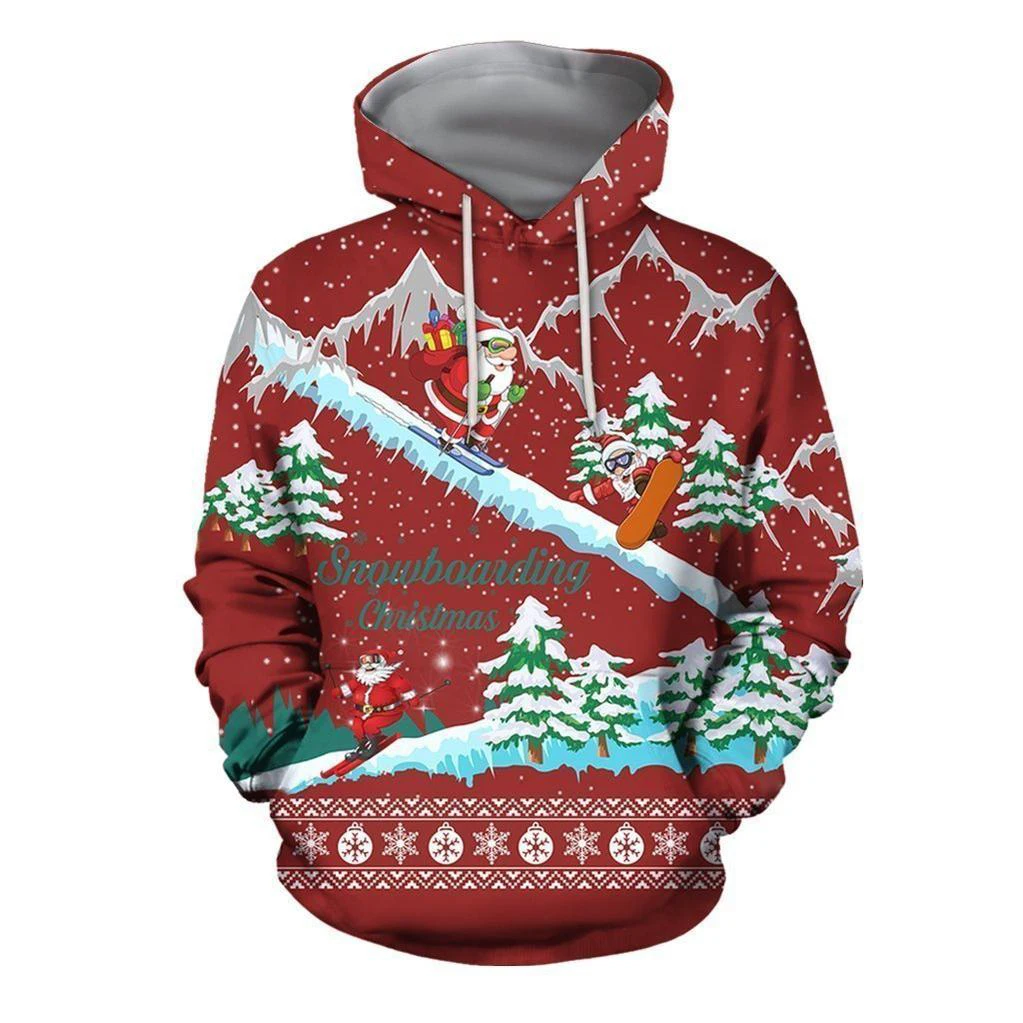 

2021 New Christmas Essential Hoodie Zipper Knit Pattern Men 3D Printing Casual Unisex Sweater Harajuku Pullover Sportswear-31