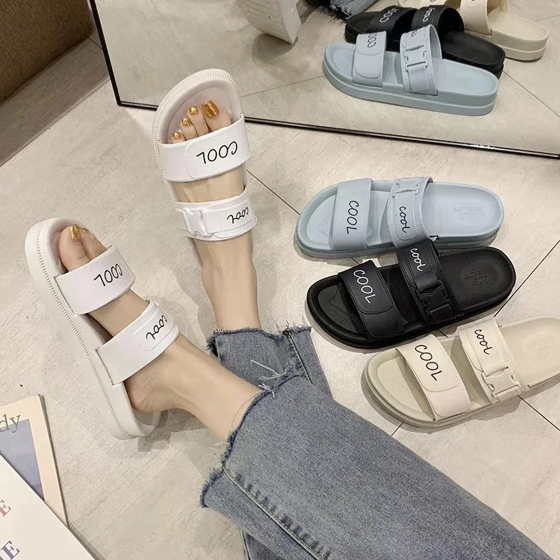 

Summer two strap rubber slippers women shoes