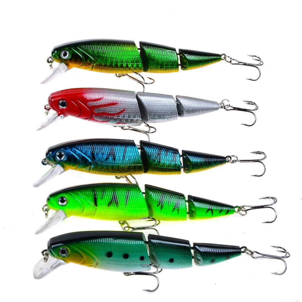 

1PCS Wobblers Fishing Lure Multi-section Hard Bait110mm 15g Artificial Bait Minnow Lure Crankbait Perch Carp Fishing Tackle Lure
