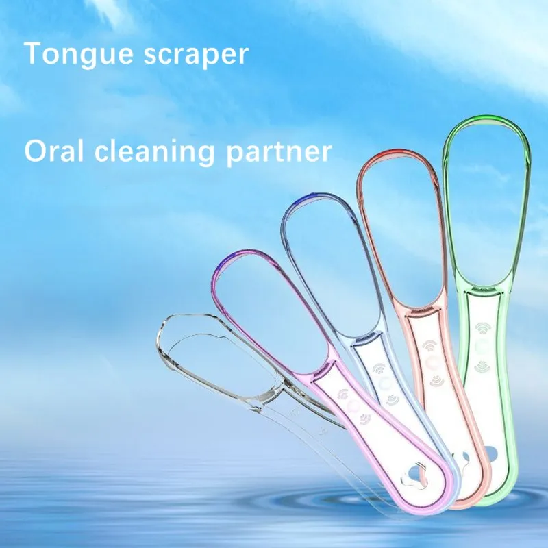 1pcs Tongue Cleaner Scraper Brush Hygiene Dental Oral Care Cleaning Tools Reusable Adult Cleaning Tongue Scraper Fresh Breath