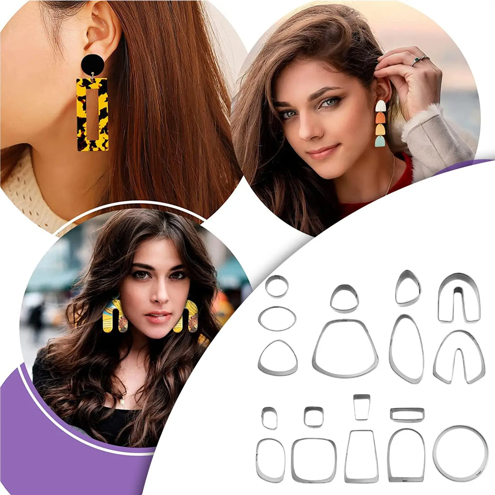 

18Pcs Polymer Clay Cutters Starter Pack for Homemade Baking Cookie Biscuit