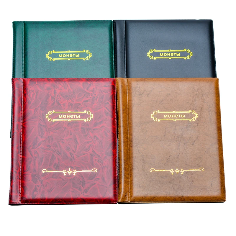 10 Pages Russian Coin Album 250 Pockets Units Coins Collection Book Holder Album Coins Photo Gifts For Collector Friends