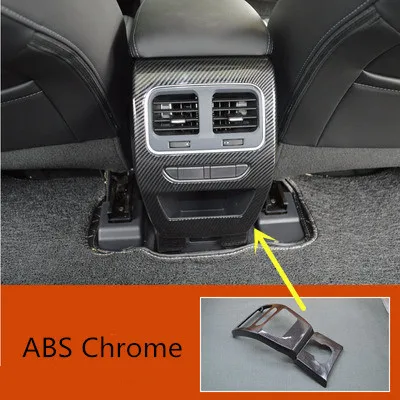 

For Haval F7X 2019-2020 ABS Chrome Anti-kick pad for air outlet of rear air conditioner Anti-scratch protectioncar accessories