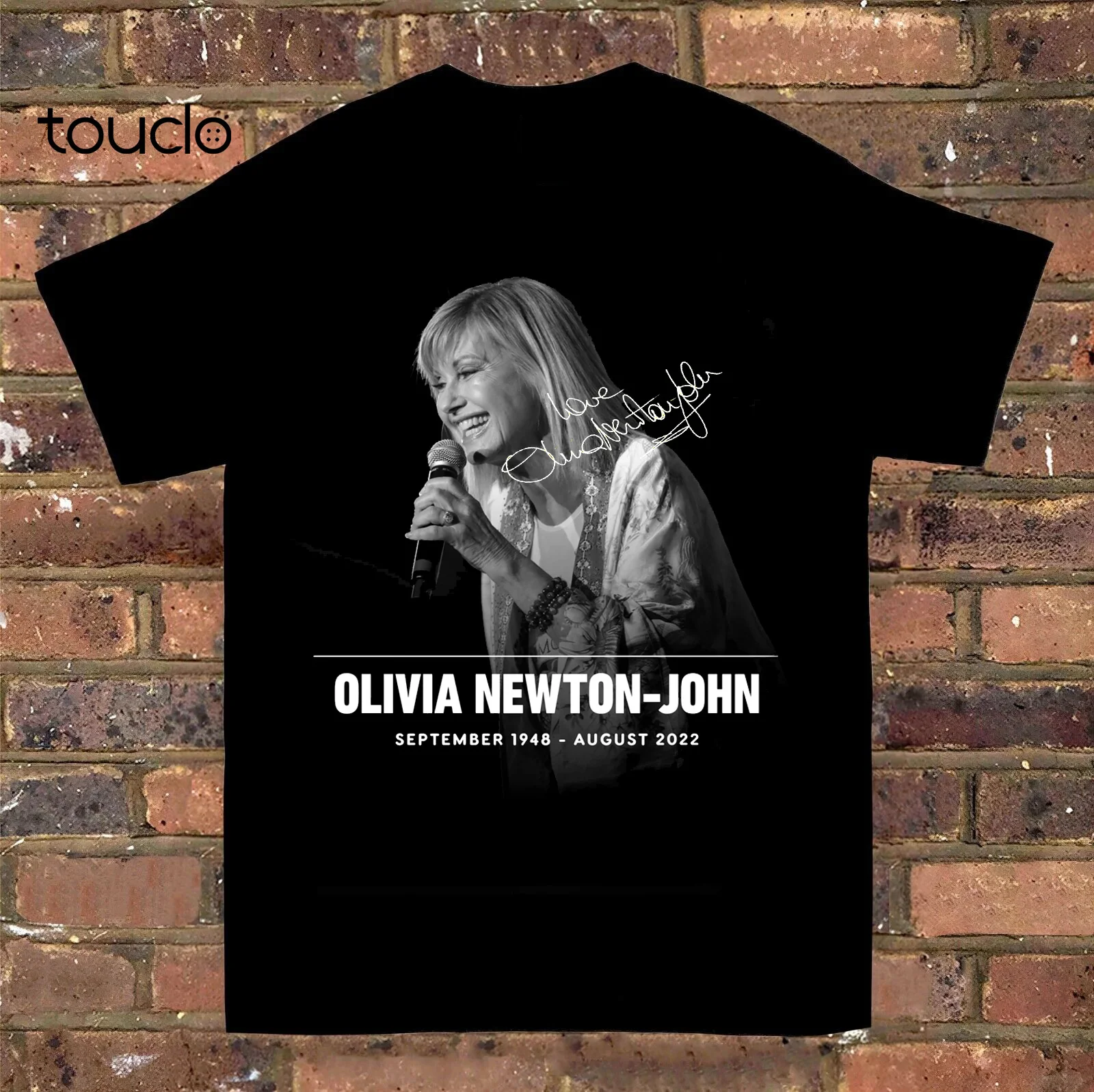 

Olivia Newton-John 2022 Short Sleeve T-Shirt Men All Size S to 5XL