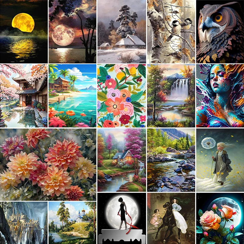 

Картина маслом для рисования по номерам