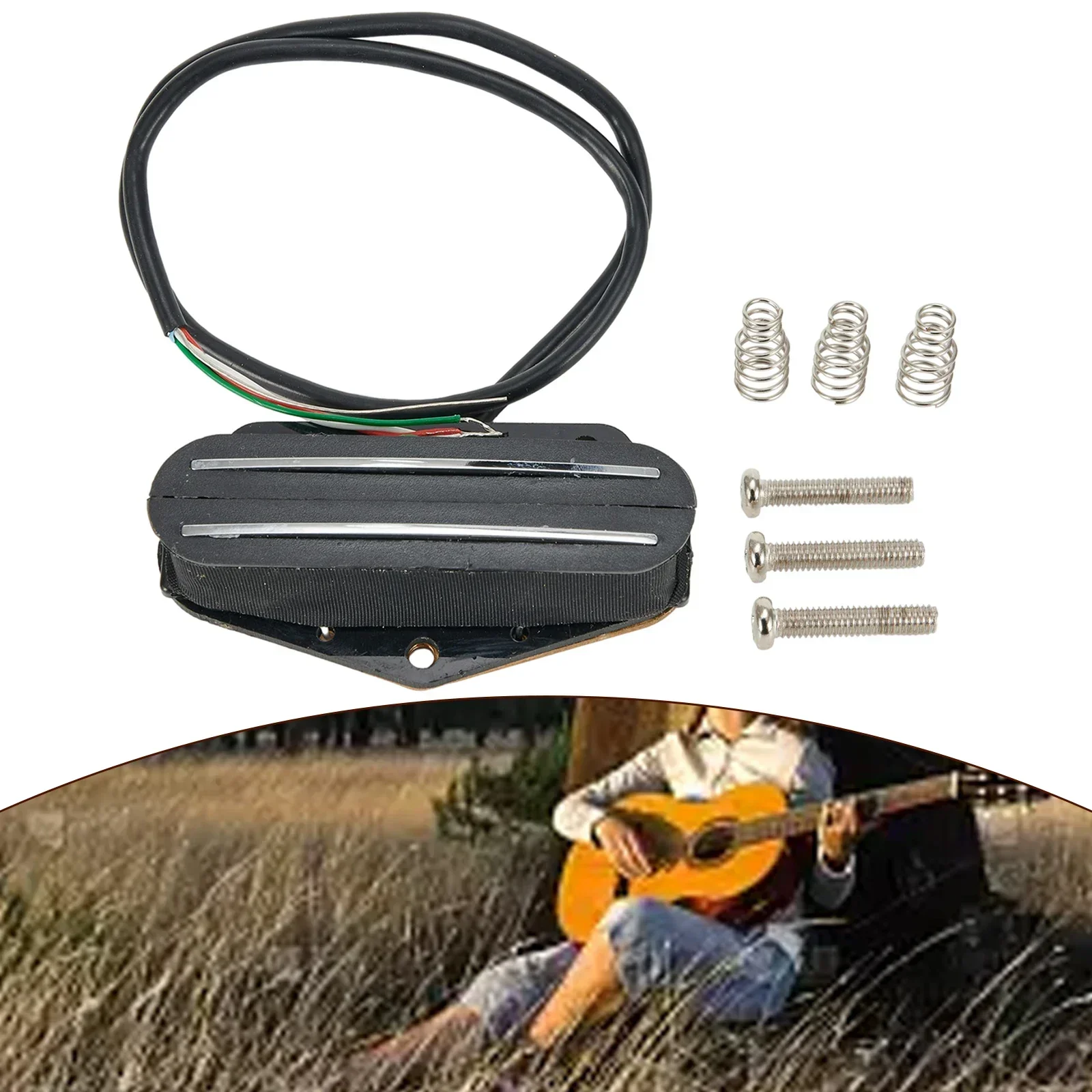 Компактный звукосниматель для электрогитары пластиковый керамический мост