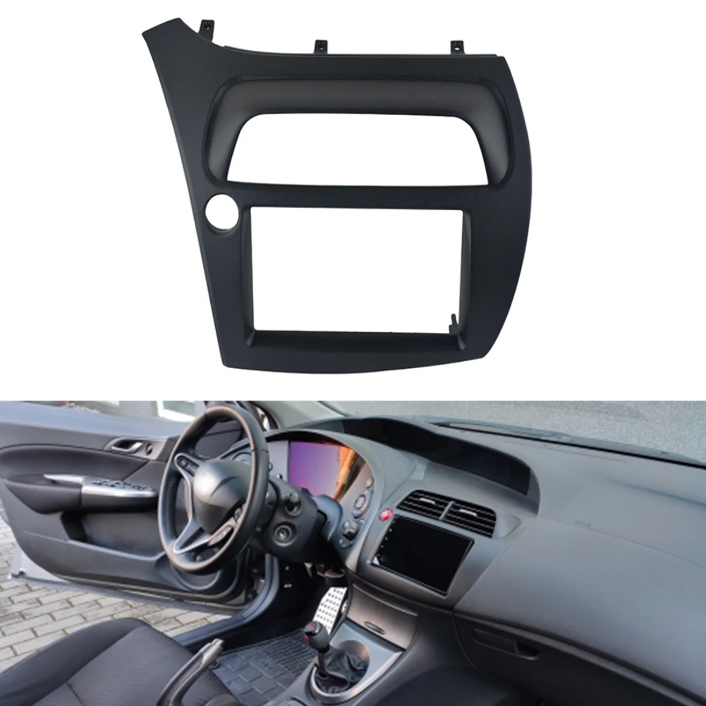 

Double Din Fascia Fit Radio DVD Stereo CD Panel Dash Face Frame Mounting Installation Trim Kit For Honda Civic