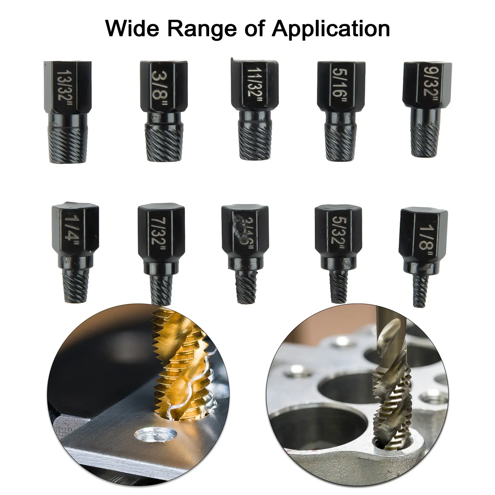 

10pcs Damaged Screw Extractor Drill Bits Purpose Tools Steel Stripped Broken Screw Bolt Remover Extractor Broken Remover Tools