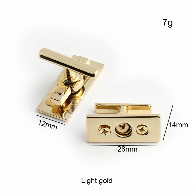 10-50pcs 28x14mm Light Gold Metal Buckles Connection Buckle Handbag Accessories Purse Twist Metal