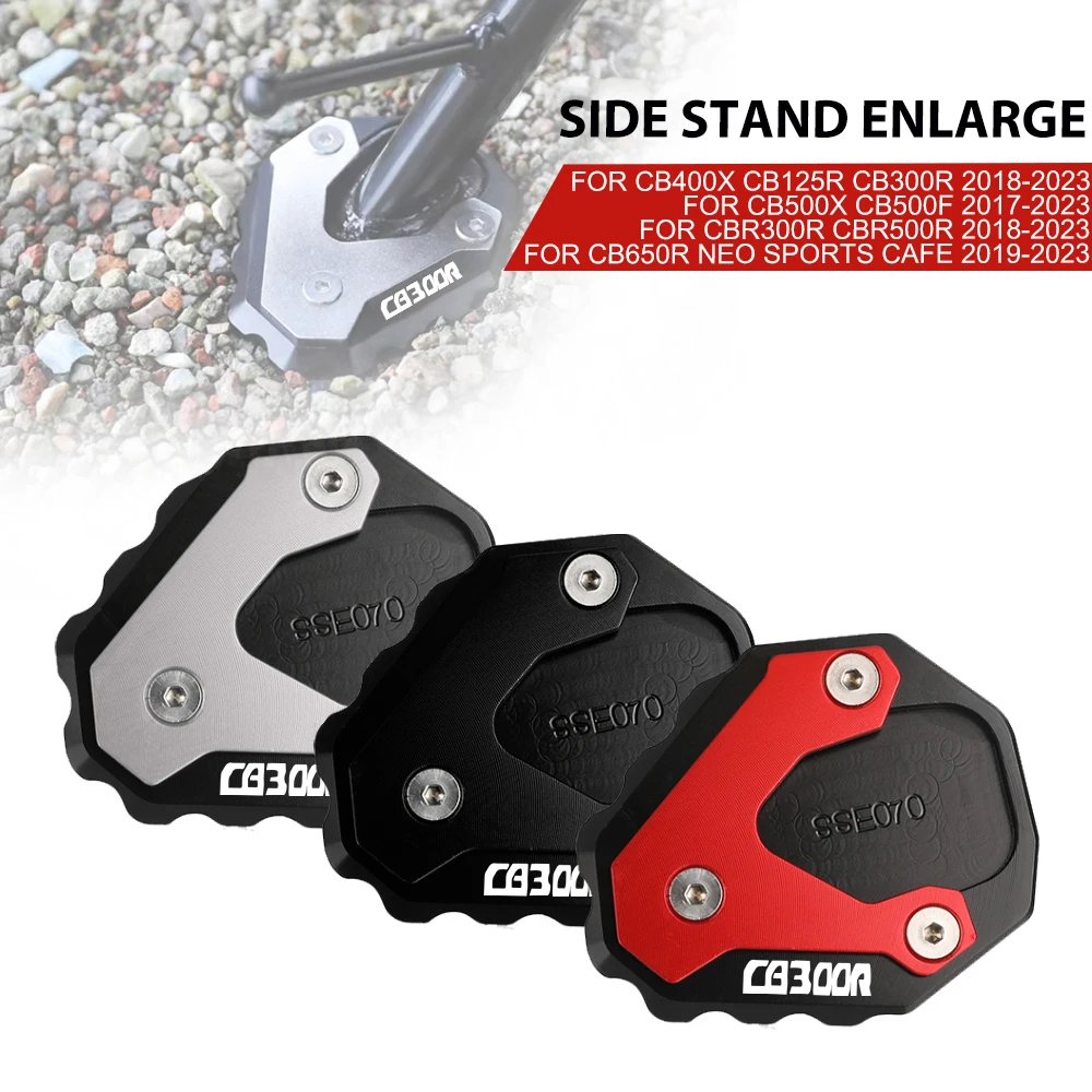 

Motorcycle Side Stand Pad Plate Kickstand Enlarger Extension Support For Honda CB300R CB300 R CB 300R 2018 2019 2020 cb300r