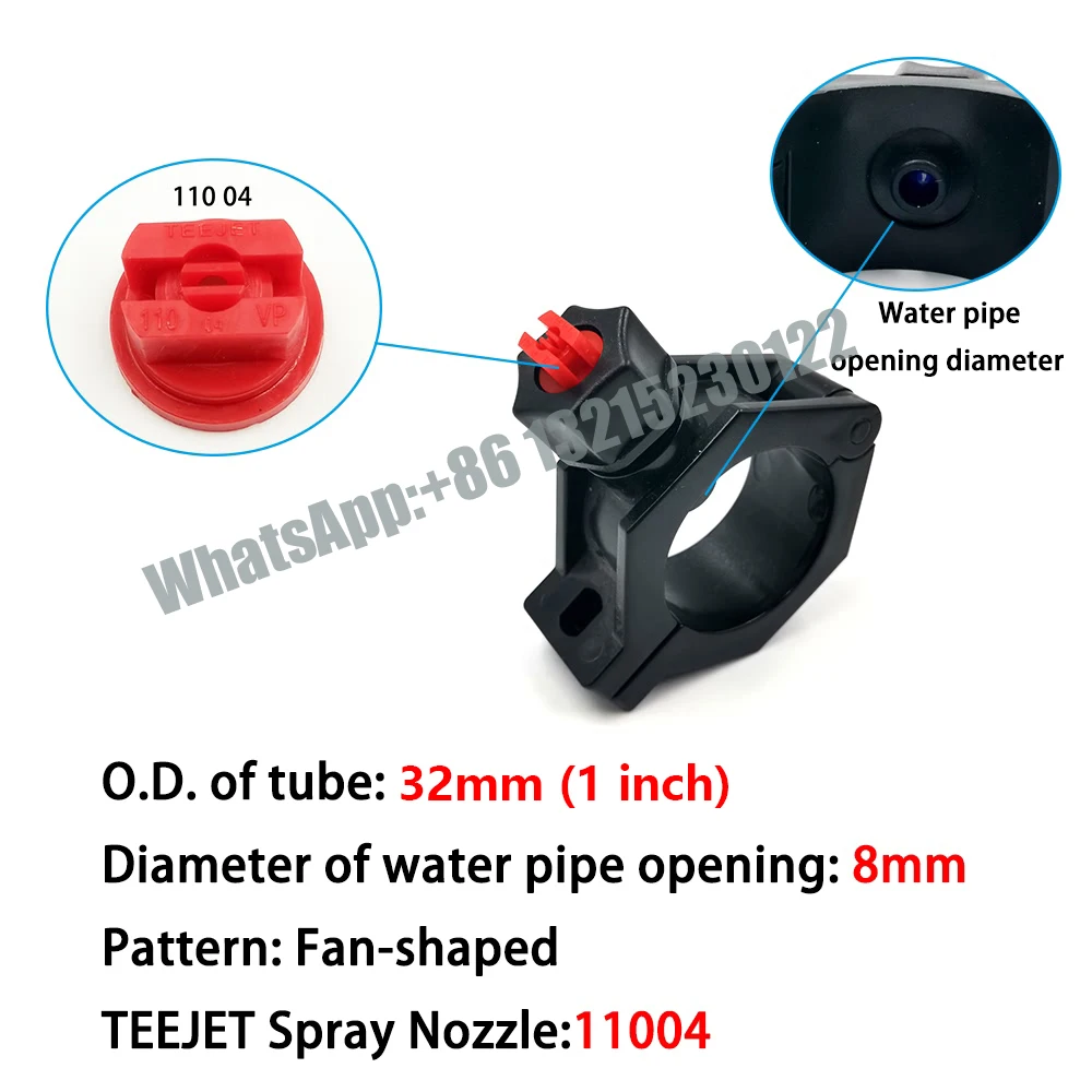 

Пластиковый глазок сопло с зажимом для труб 3/4", 1", 1-1/4"