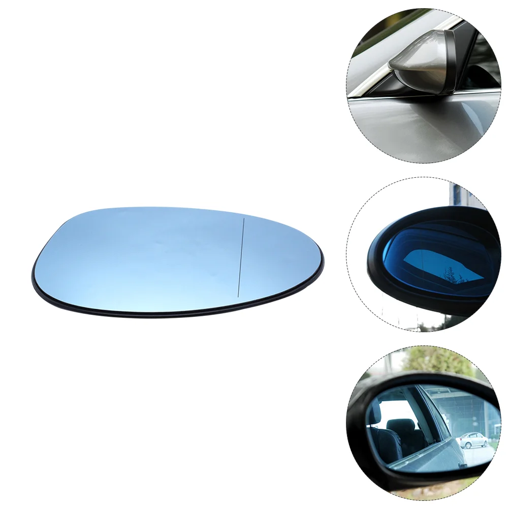

Safe End Mirror Door Mirrors Electric Heated Mirror Blue Car Rearview Mirror Rear View Lens Wide Angle Rear View