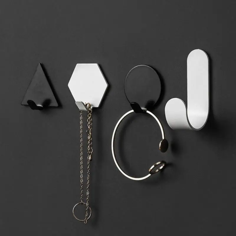 

4 шт., креативные настенные крючки-вешалки на клейкой основе