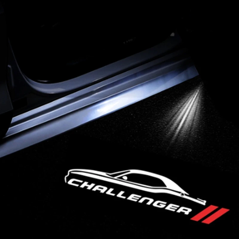 

2Pcs LED For Dodge Challenger 2008-2019 SRT 2013- 2019 Car Door Lights Signal Lamp Projector Accessories