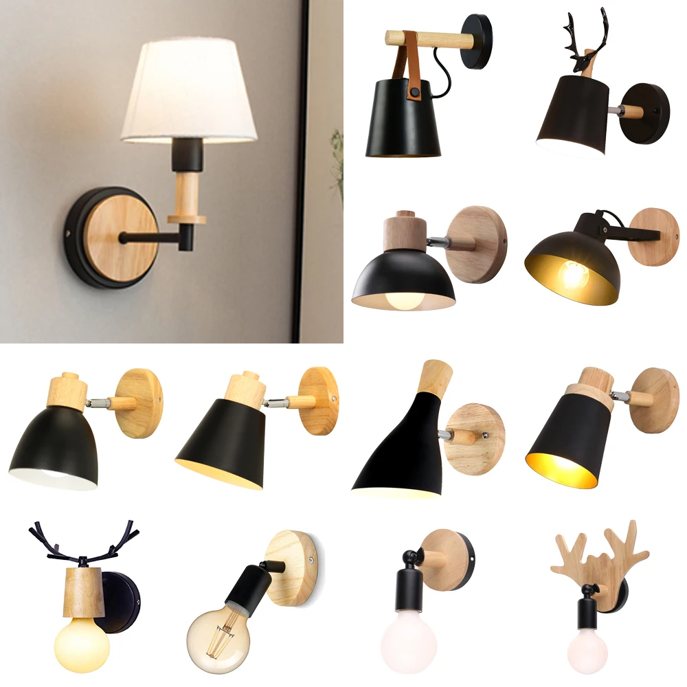 Современная прикроватная светодиодная настенная лампа скандинавский