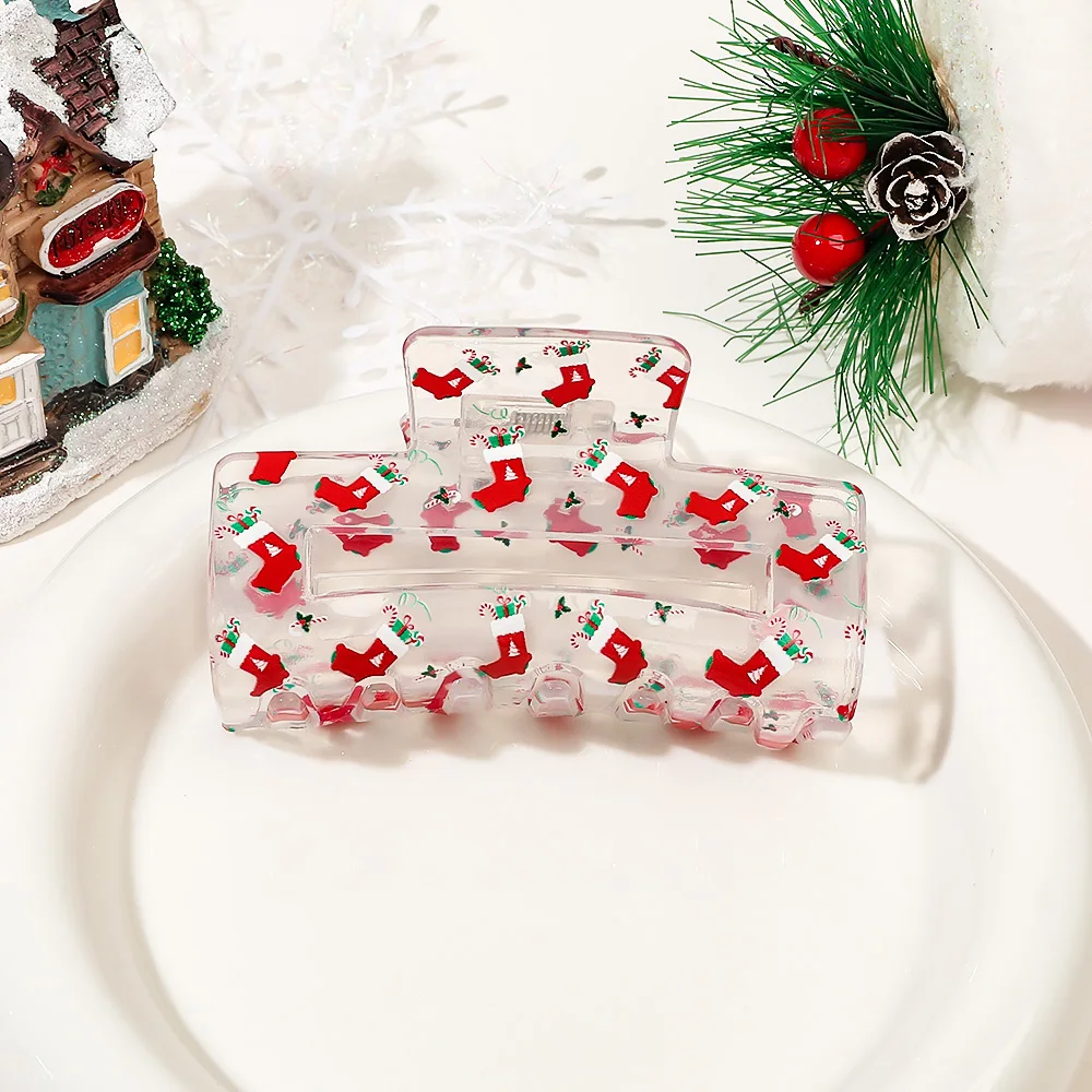 Женская заколка для волос с квадратным крабом