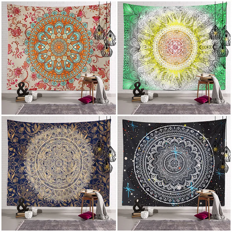

Новинка 2022 Гобелен Мандала ручная роспись подвесная ткань живой фон ткань пляжное полотенце гобелен товары для дома